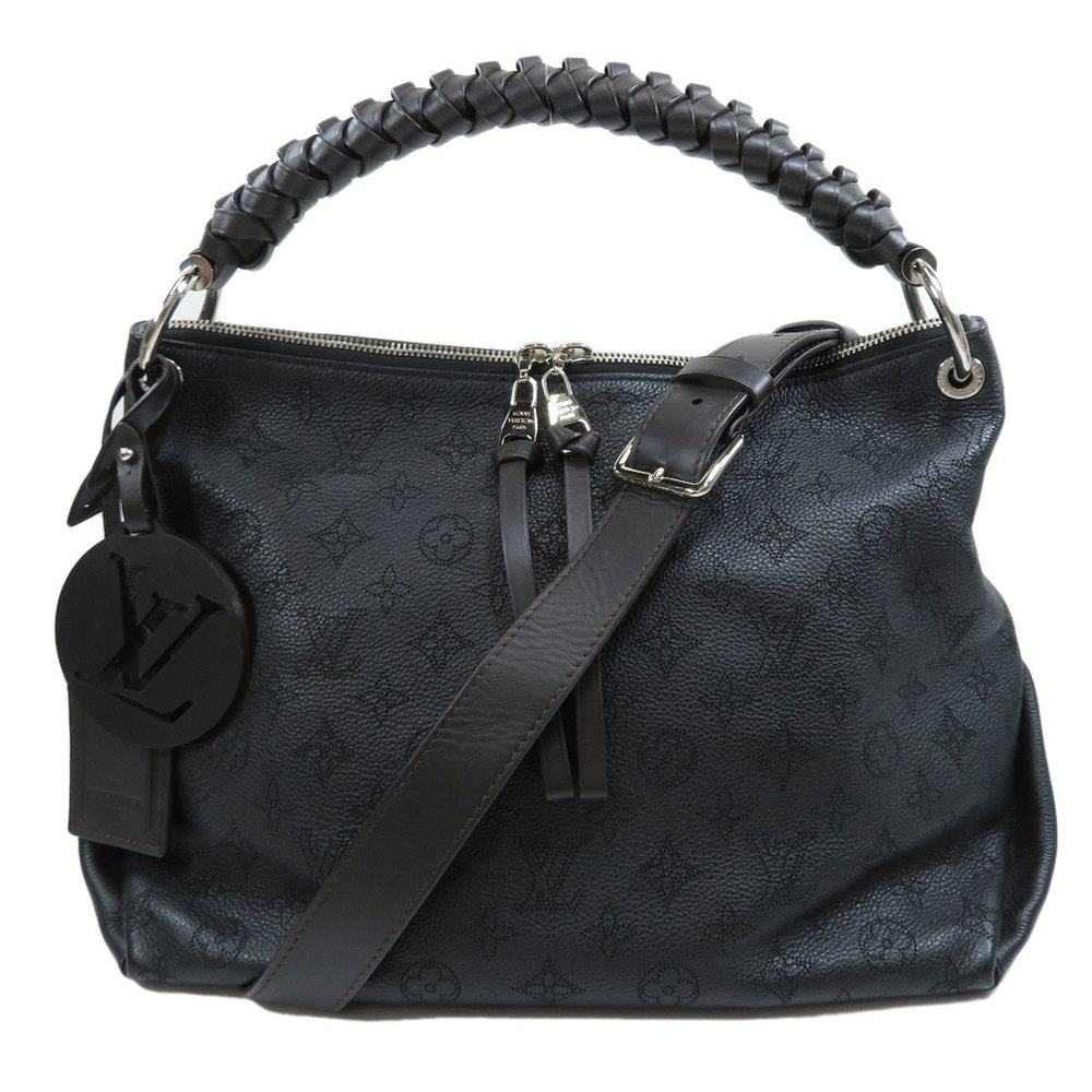 Louis Vuitton Beaubourg Hobo Bag Mahina Leather Black
